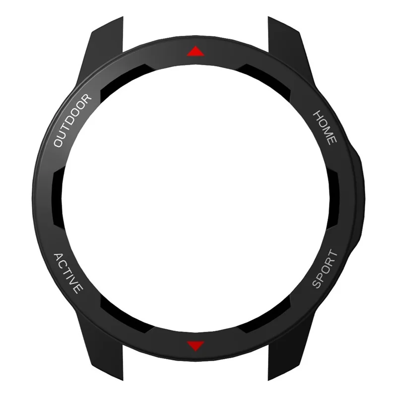 For Xiaomi Watch S1 Active / Watch Color 2 Protective Cover Hard PC Watch Case Hollow Frame - Black+Red+White