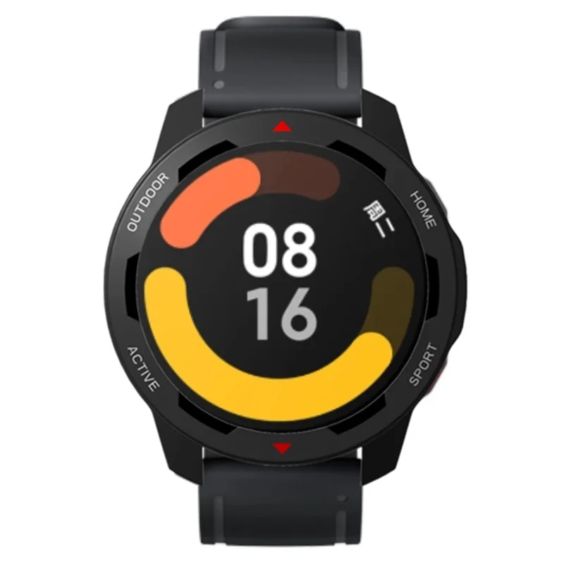 For Xiaomi Watch S1 Active / Watch Color 2 Protective Cover Hard PC Watch Case Hollow Frame - Black+Red+White