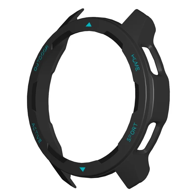 For Xiaomi Watch S1 Active / Watch Color 2 Protective Cover Hard PC Watch Case Hollow Frame - Black+Blue