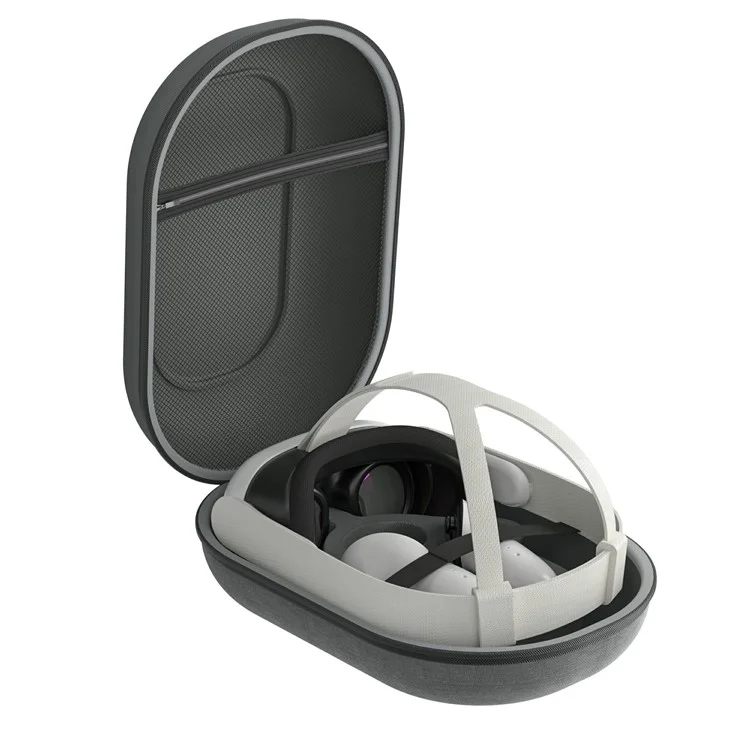 AL-Q022 For Meta Quest 3 VR Headset Carrying Case EVA+Polyester Portable Storage Bag