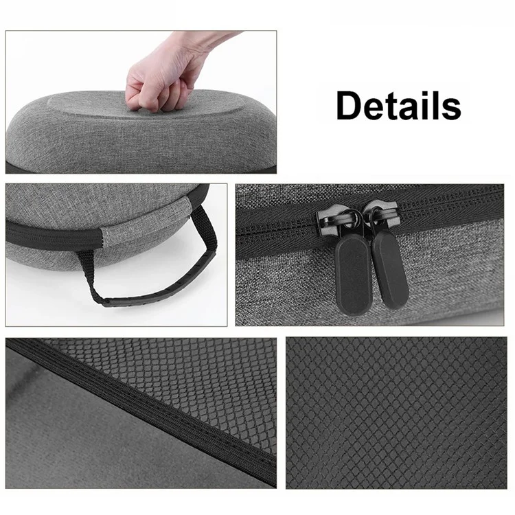 AL-Q022 For Meta Quest 3 VR Headset Carrying Case EVA+Polyester Portable Storage Bag