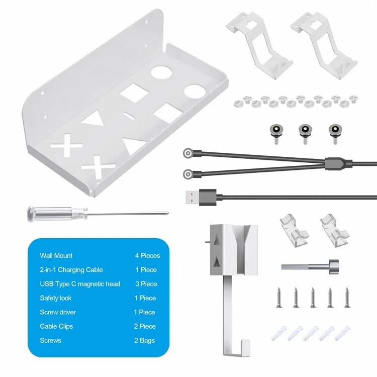 JYS P5177 para PlayStation PS5 Slim Wall Mount Bracket Carregador de Controle Aéreo Suporte de Fone de Ouvido