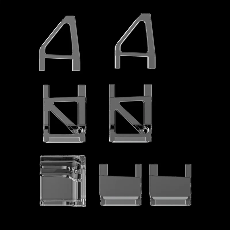 AOLION 1 Pair For Sony PS5 Slim Horizontal Place Storage Holder Mount Display Stand Game Console Accessory - Disc Edition / Square