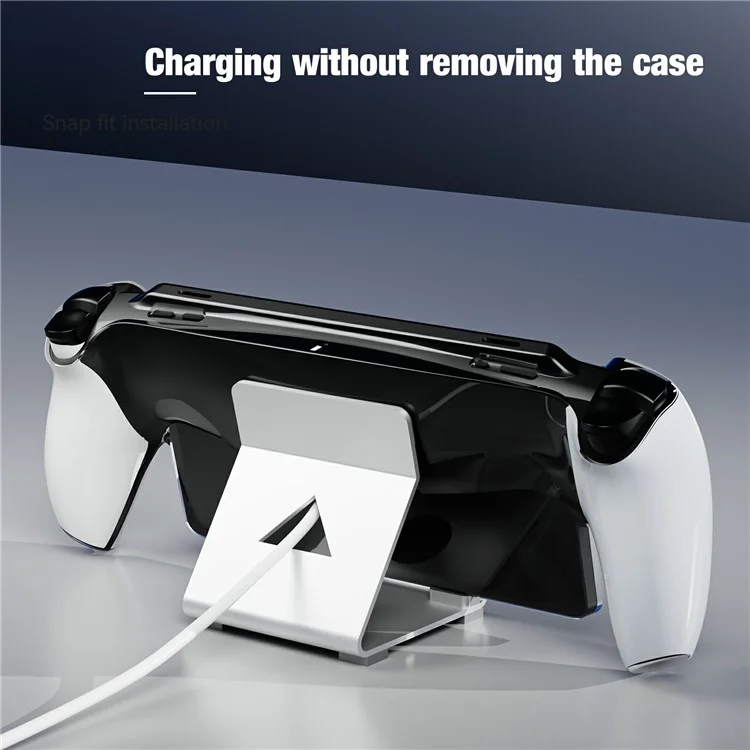 JYS P5187 per controller di gioco PS5 Portal, custodia protettiva per PC anti-graffio cristallo trasparente