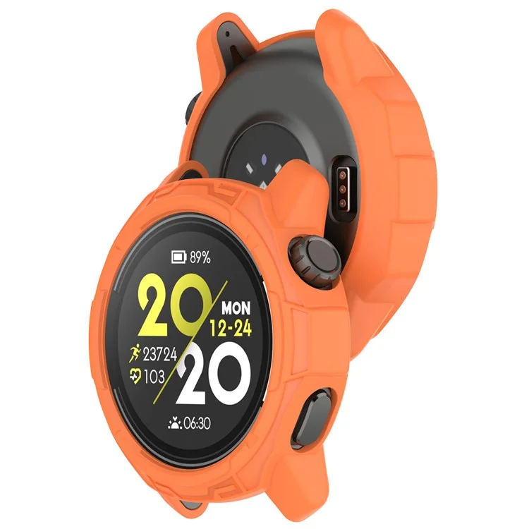 Для Coros Pace 3 Anti-collision TPU Watch Case Hollow Protective Frame - Оранжевый