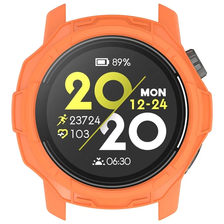 Для Coros Pace 3 Anti-collision TPU Watch Case Hollow Protective Frame - Оранжевый