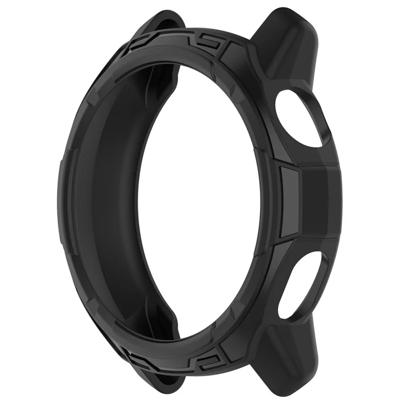 For Coros Pace 3 Anti-collision TPU Watch Case Hollow Protective Frame - Black