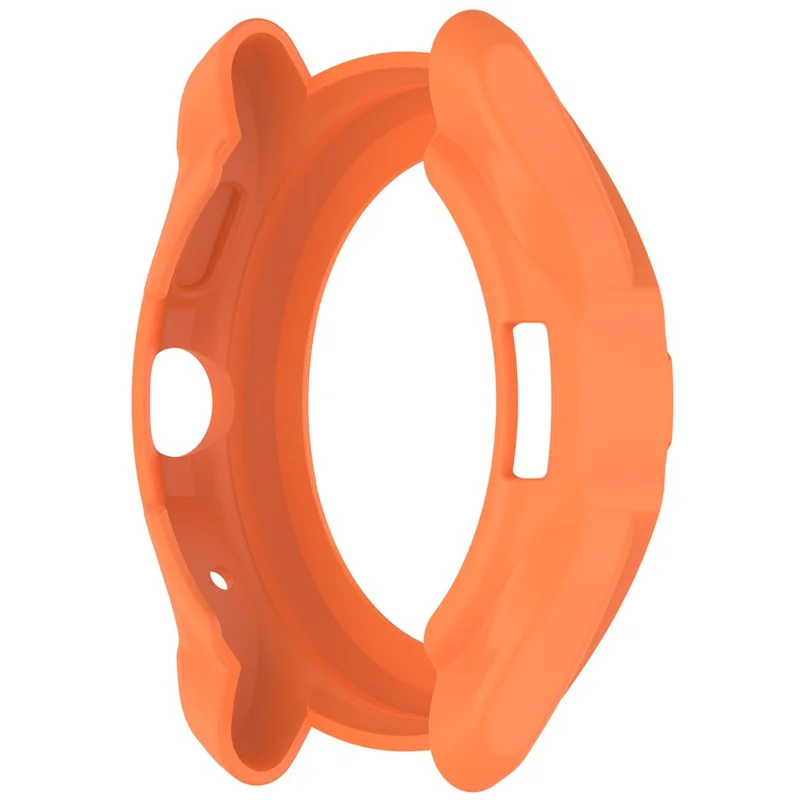 For TicWatch Pro 5 Shockproof TPU Watch Frame Case Half-Wrapped Smartwatch Protector - Orange