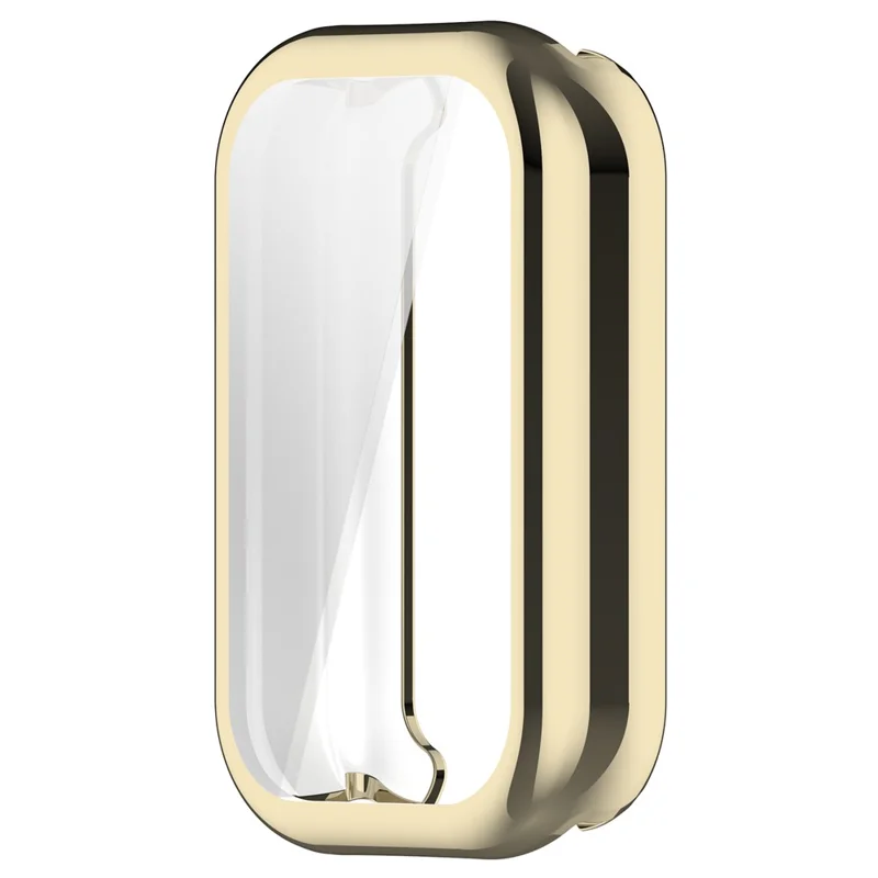 For Xiaomi Smart Band 8 Active / Redmi Band 2 TPU Watch Case Electroplating Frame Cover - Electroplating Gold