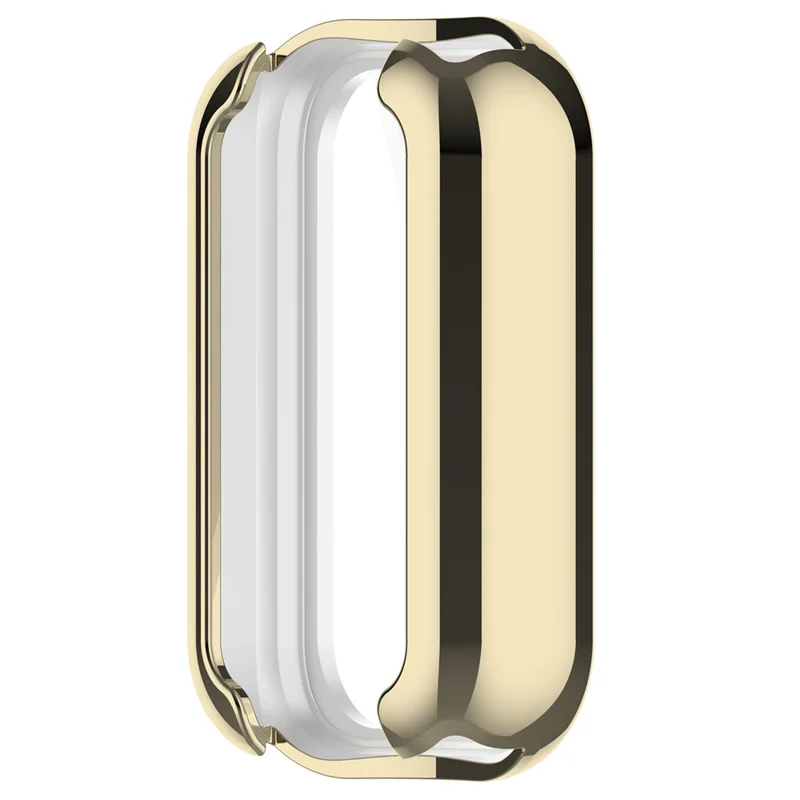 For Xiaomi Smart Band 8 Active / Redmi Band 2 TPU Watch Case Electroplating Frame Cover - Electroplating Gold
