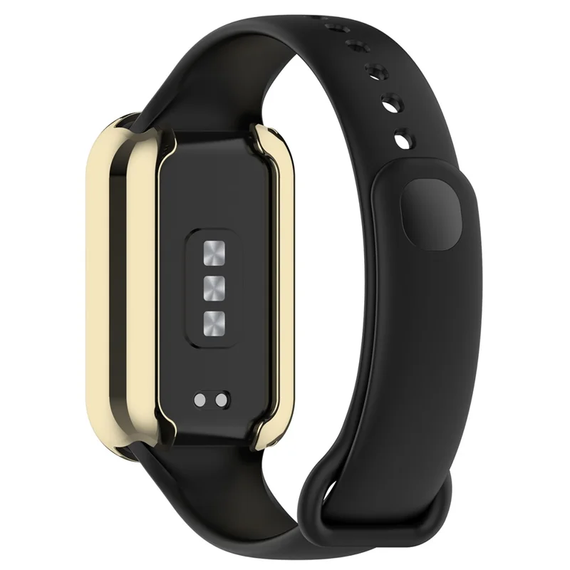 For Xiaomi Smart Band 8 Active / Redmi Band 2 TPU Watch Case Electroplating Frame Cover - Electroplating Gold