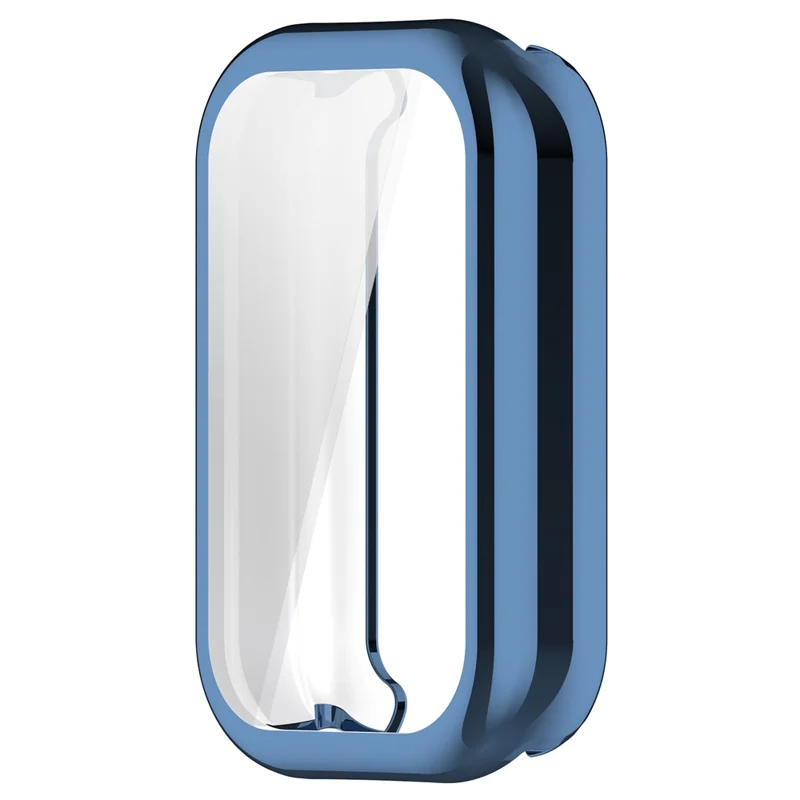 For Xiaomi Smart Band 8 Active / Redmi Band 2 TPU Watch Case Electroplating Frame Cover - Electroplating Blue