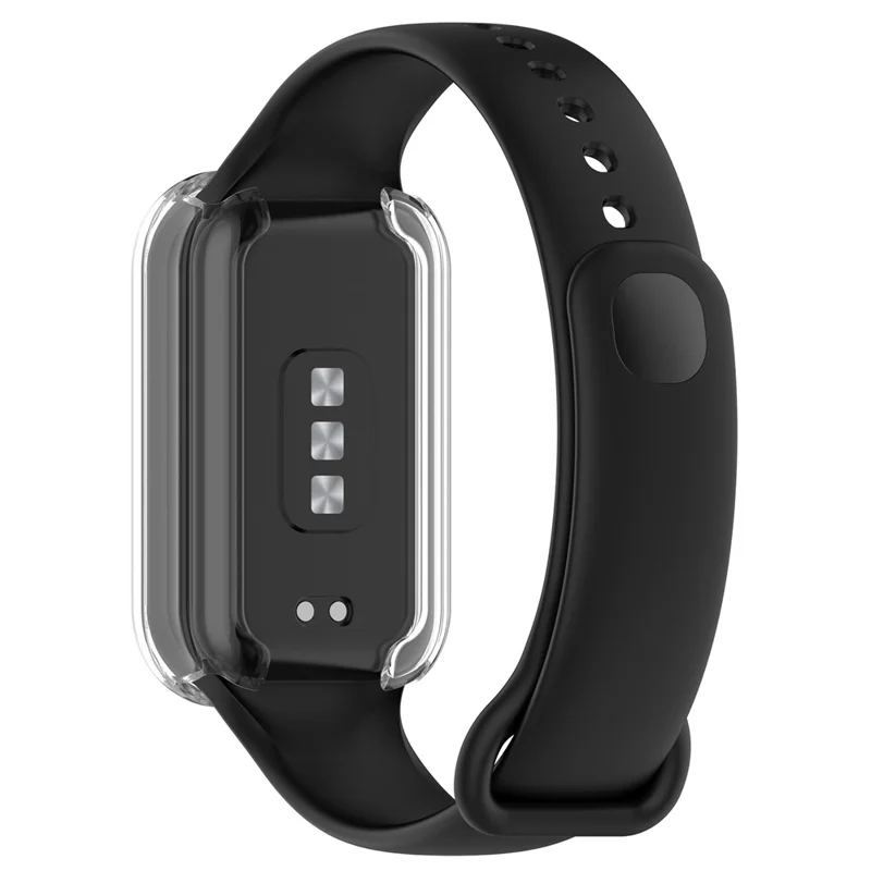 Für Xiaomi Smart Band 8 Active / Redmi Band 2 TPU Uhrgehäuse Komplettschutz - Transparent