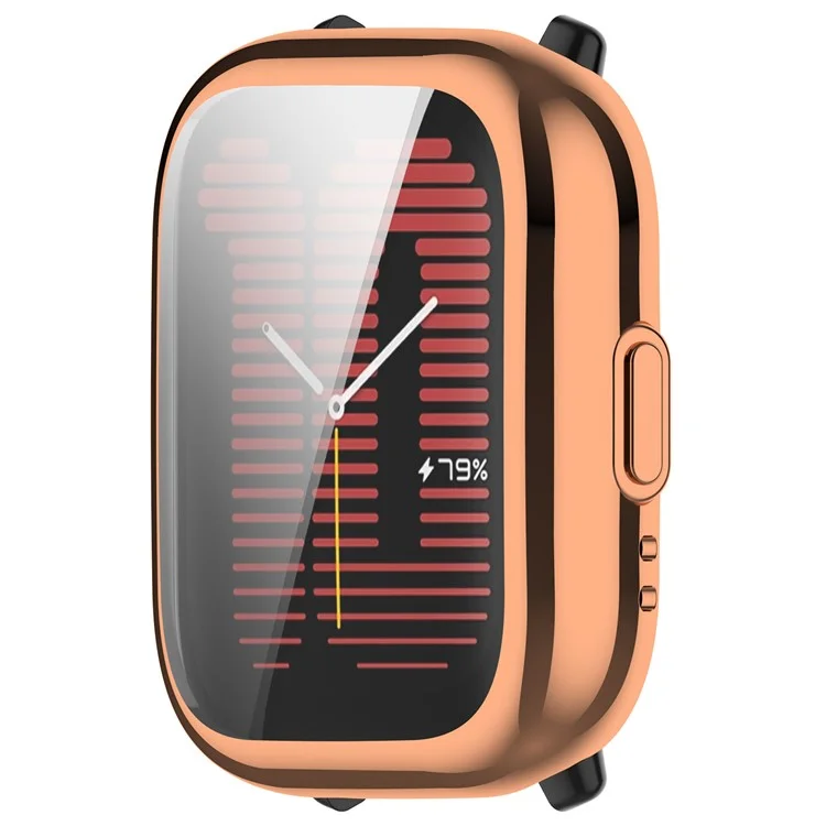 Watch Case for Huami Amazfit Active (A2211) Electroplating Frame TPU Cover - Electroplating Rose Gold
