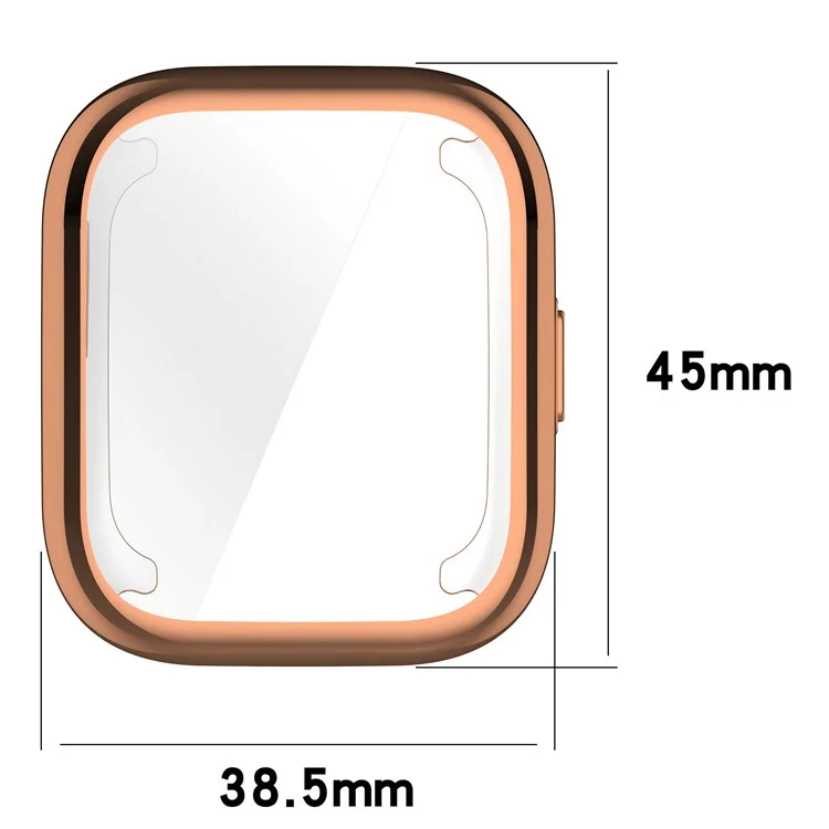 Watch Case for Huami Amazfit Active (A2211) Electroplating Frame TPU Cover - Electroplating Rose Gold