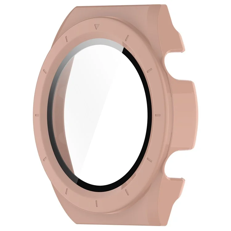 Protective Cover for Xiaomi Watch H1 Hard PC Watch Case with Tempered Glass Screen Protector - Pink