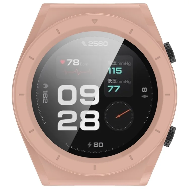 Protective Cover for Xiaomi Watch H1 Hard PC Watch Case with Tempered Glass Screen Protector - Pink