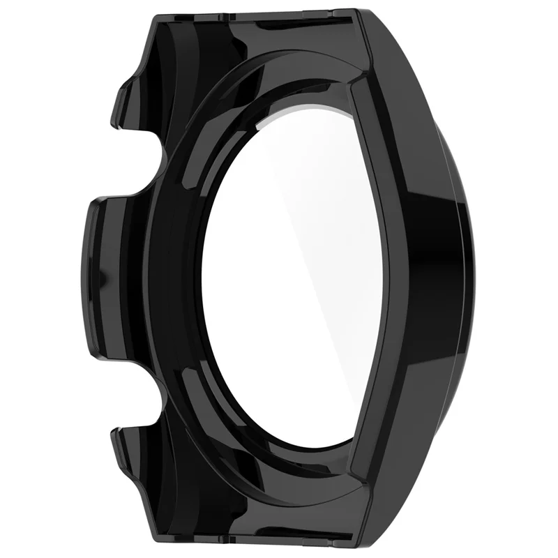 Protective Cover for Xiaomi Watch H1 Hard PC Watch Case with Tempered Glass Screen Protector - Black
