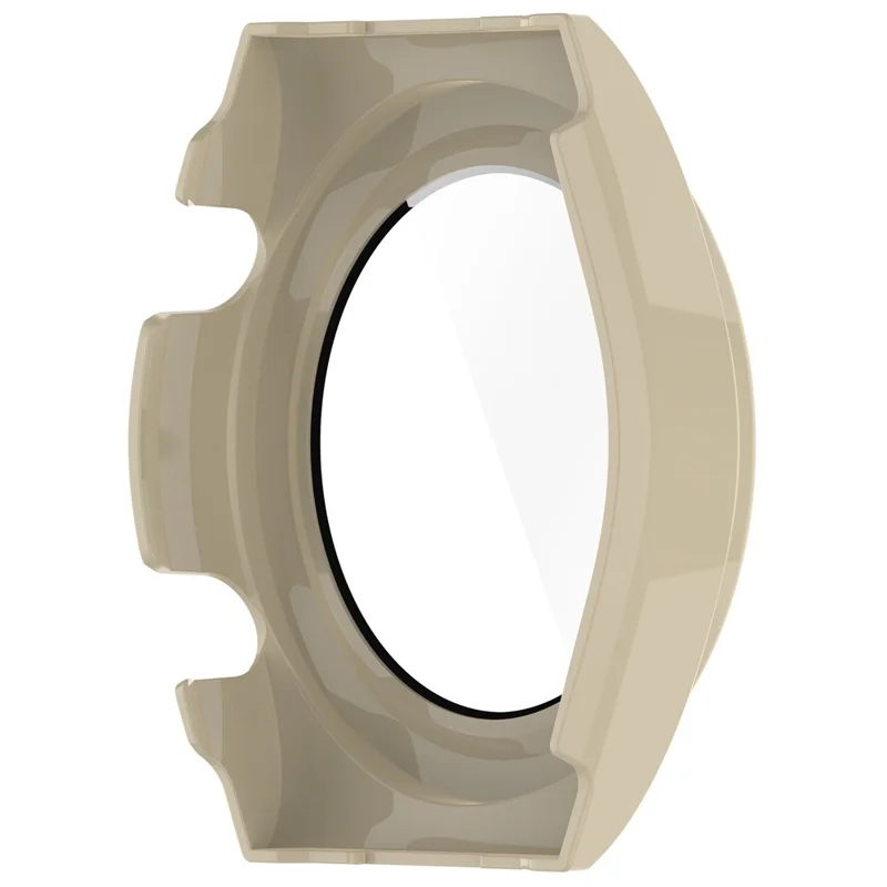 Protective Cover for Xiaomi Watch H1 Hard PC Watch Case with Tempered Glass Screen Protector - Ivory White