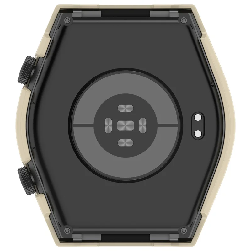 Protective Cover for Xiaomi Watch H1 Hard PC Watch Case with Tempered Glass Screen Protector - Ivory White