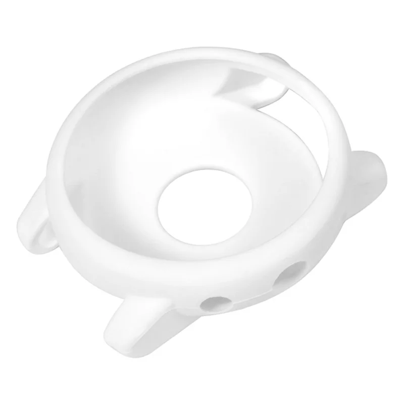 For Huami Amazfit Stratos 2 Watch Protective Frame Soft Silicone Drop-proof Cover - White