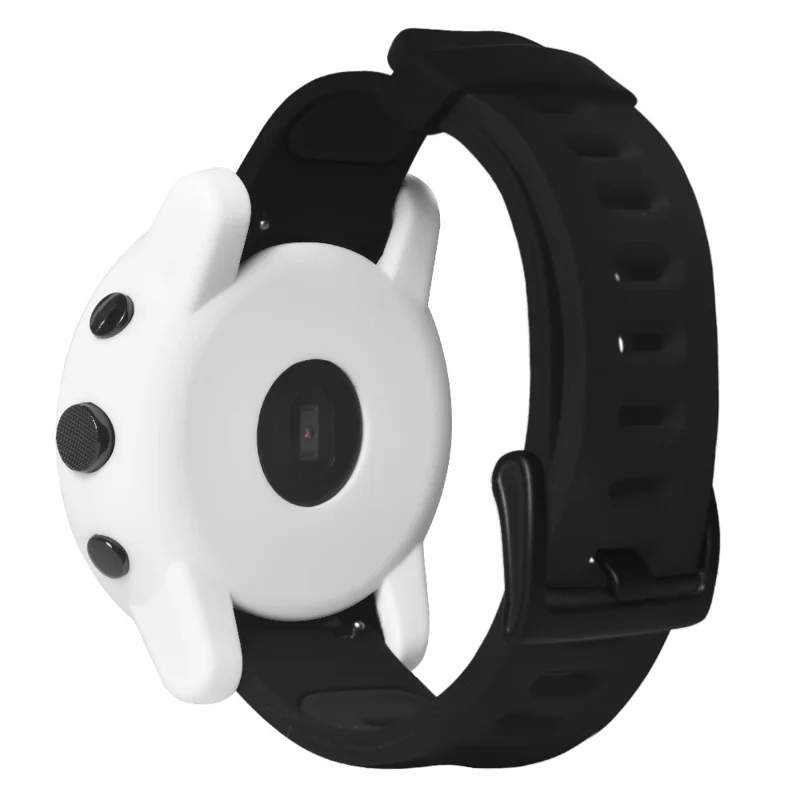 For Huami Amazfit Stratos 2 Watch Protective Frame Soft Silicone Drop-proof Cover - White