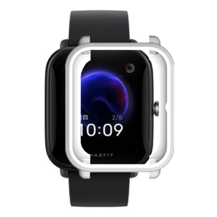 Pour le Huami Amazfit Bip Pop / Bip / Bip U Watch Case Scratch-proof Soft TPU Frame Cover - Blanc