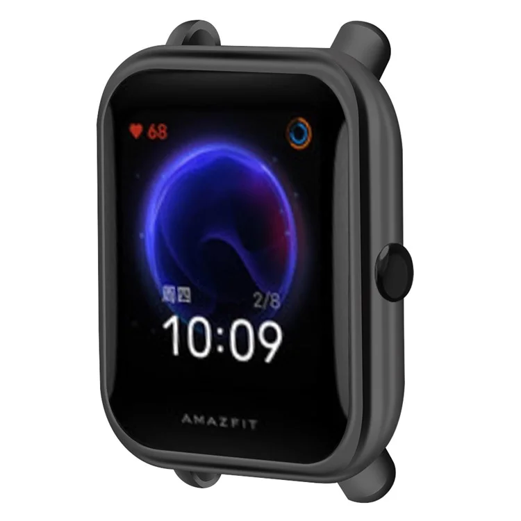 Pour Huami Amazfit Bip / Amazfit Bip U / Amazfit Bip Pop Case TPU Electroplating Watch Frame Cover - Noir
