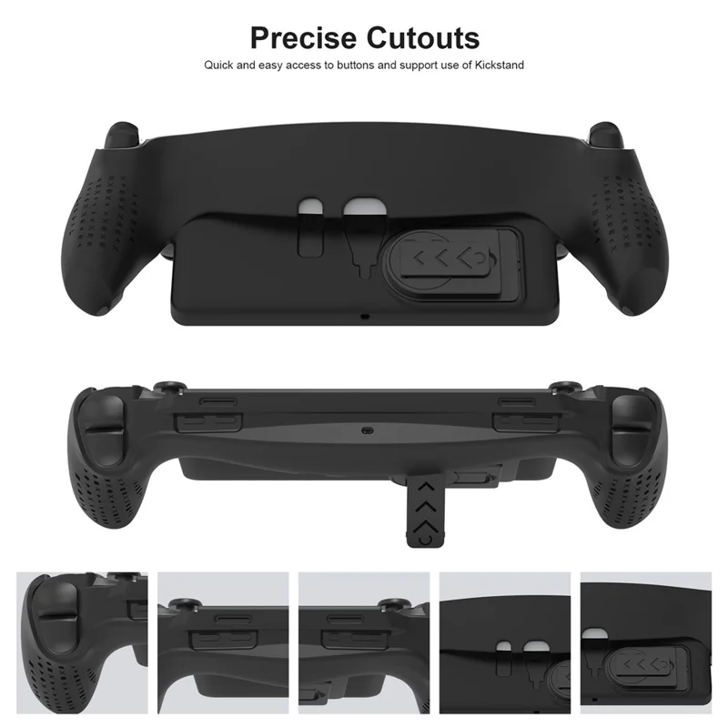 JYS JYS-P5191 Para PS5 Portal TPU Protective Case Game Console Anti-drop Shell with Kickstand - Preto