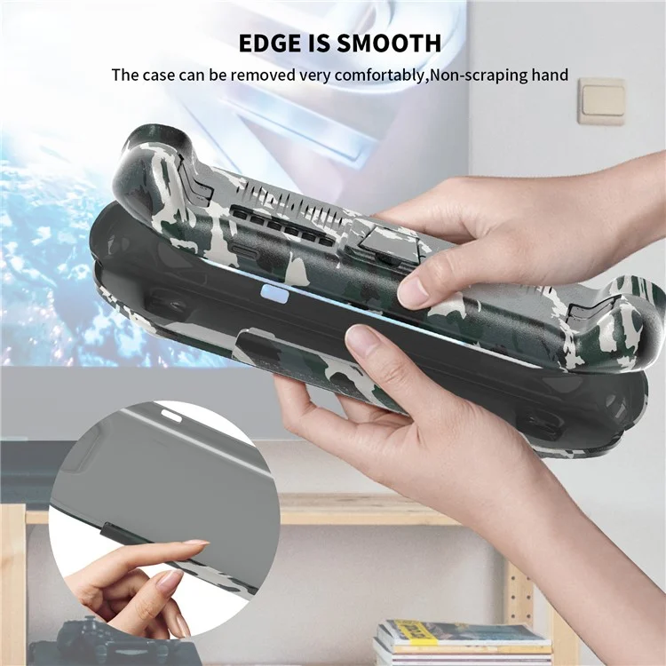 JYS For Steam Deck Game Console Protective Case with Bracket Heat Dissipation Shockproof Shell