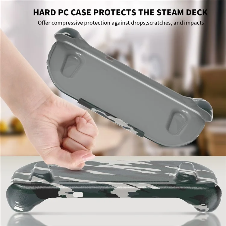JYS For Steam Deck Game Console Protective Case with Bracket Heat Dissipation Shockproof Shell