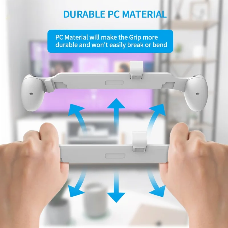 JYS JYS-NS229 para Nintendo Switch / Funda Nintendo Switch OLED Agarre portátil Consola de juegos PC Soporte de manija - Blanco