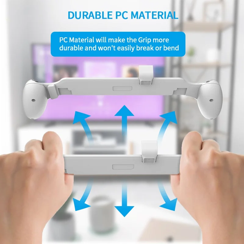 JYS JYS-NS229 para Nintendo Switch / Funda Nintendo Switch OLED Agarre portátil Consola de juegos PC Soporte de manija - Blanco