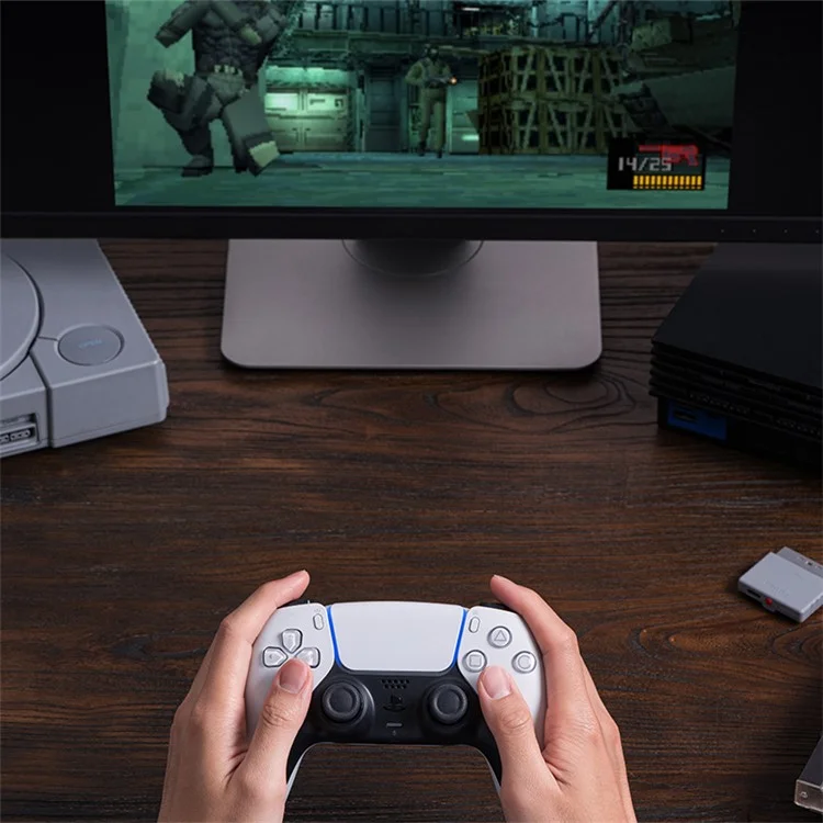 8BITDO For Xbox / Switch Pro / PS5 / PS4 Game Controller Retro Bluetooth-compatible Receiver Compatible with PS1 PS2 Console