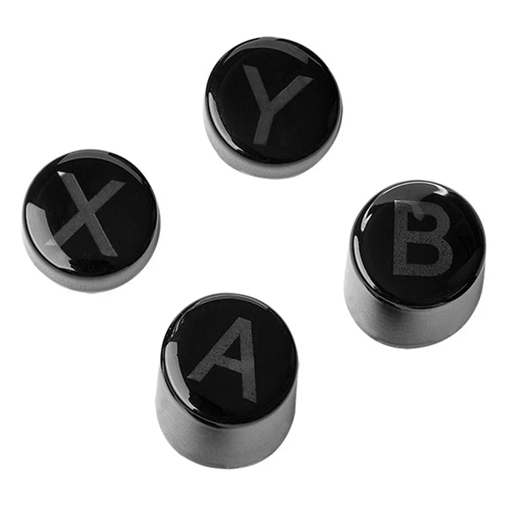 GULIKIT NS32 King Kong 2 Pro NS08 NS09 Game Controller Keycap Press Button ABS Cover for A, B, X, Y Keys - Black
