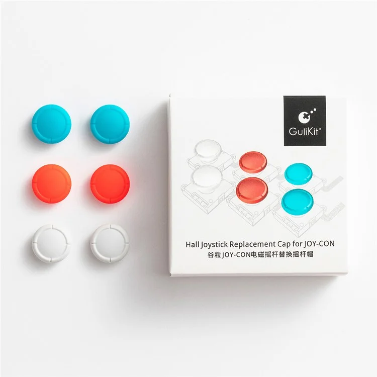 GULIKIT NS42 6Pcs Hall Joystick Replacement Cap für Nintendo Swicth OLED Lite JOY-CON