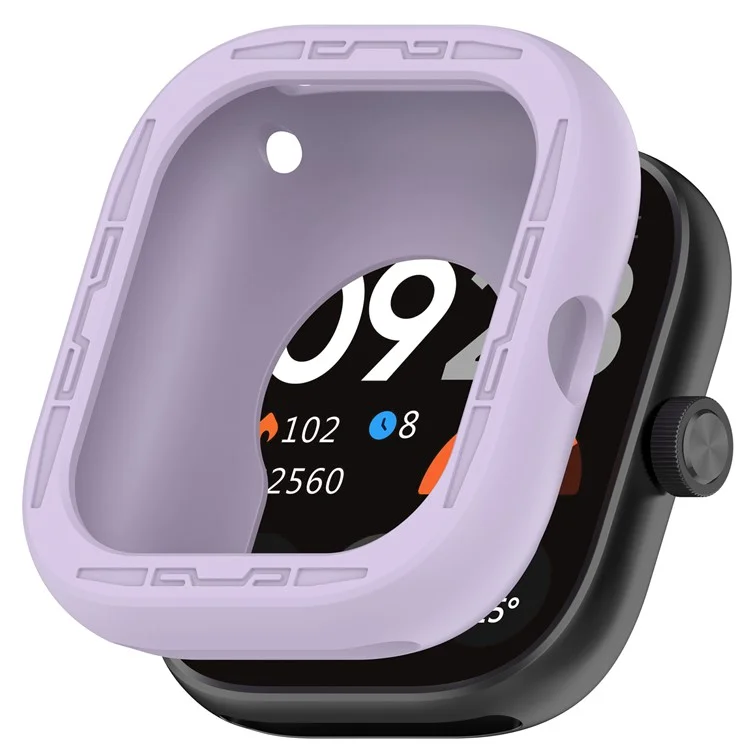 Para Xiaomi Redmi Watch 4 Capa Protetora de Silicone Resistente a Arranhões - Roxa