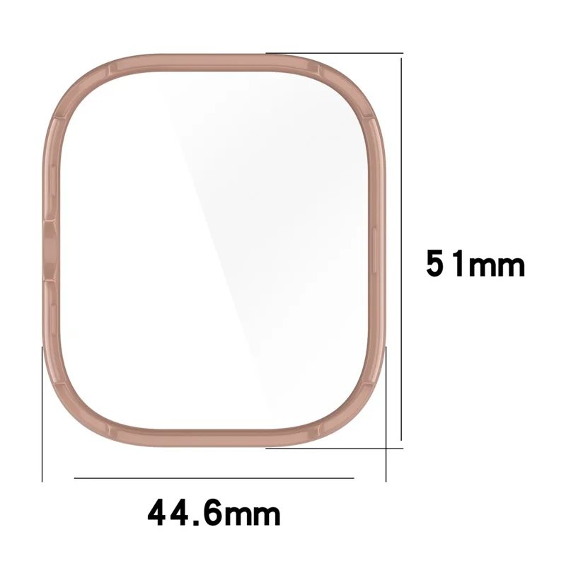 For Xiaomi Redmi Watch 4 Full Protective Case PC Watch Cover with Tempered Glass Screen Protector - Ivory White