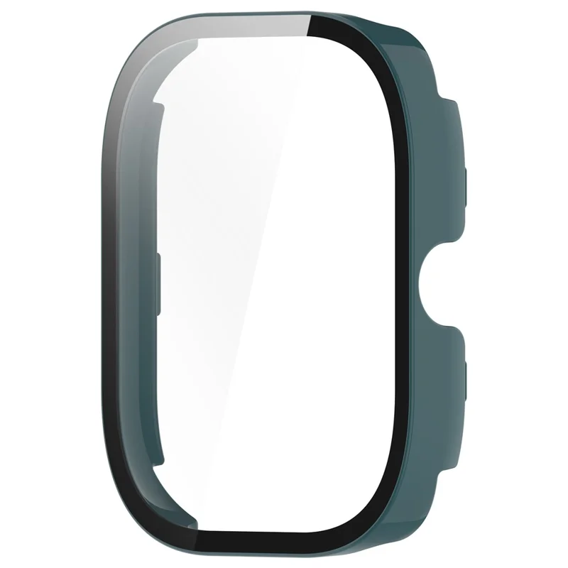 For Xiaomi Redmi Watch 4 Full Protective Case PC Watch Cover with Tempered Glass Screen Protector - Green
