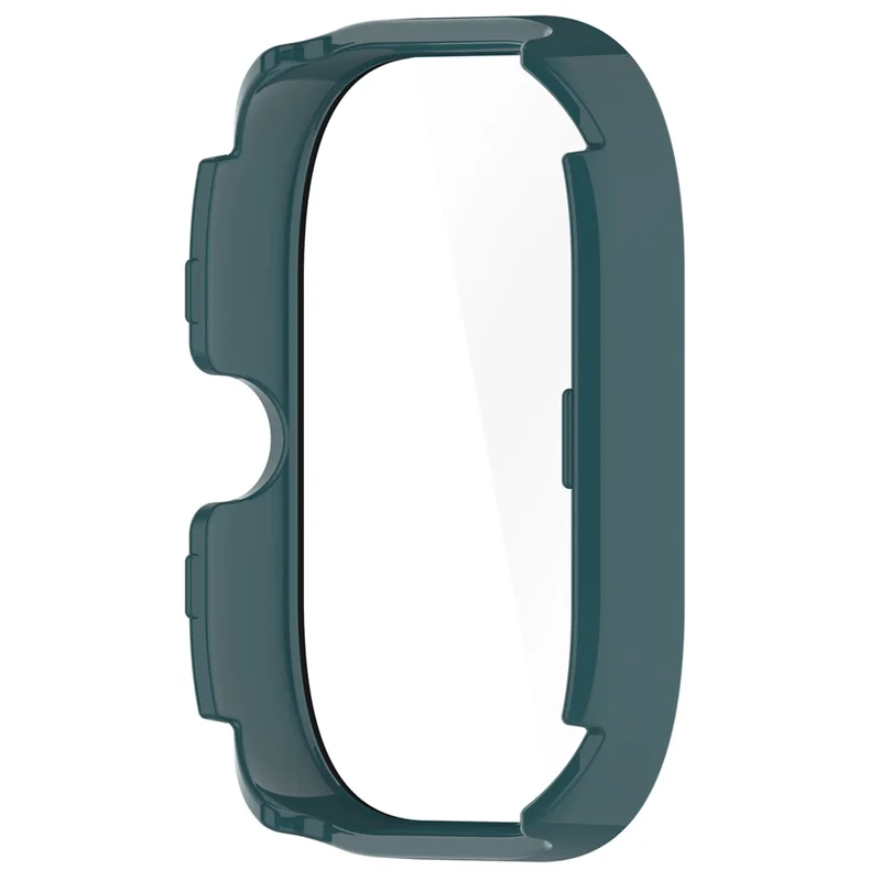 For Xiaomi Redmi Watch 4 Full Protective Case PC Watch Cover with Tempered Glass Screen Protector - Green
