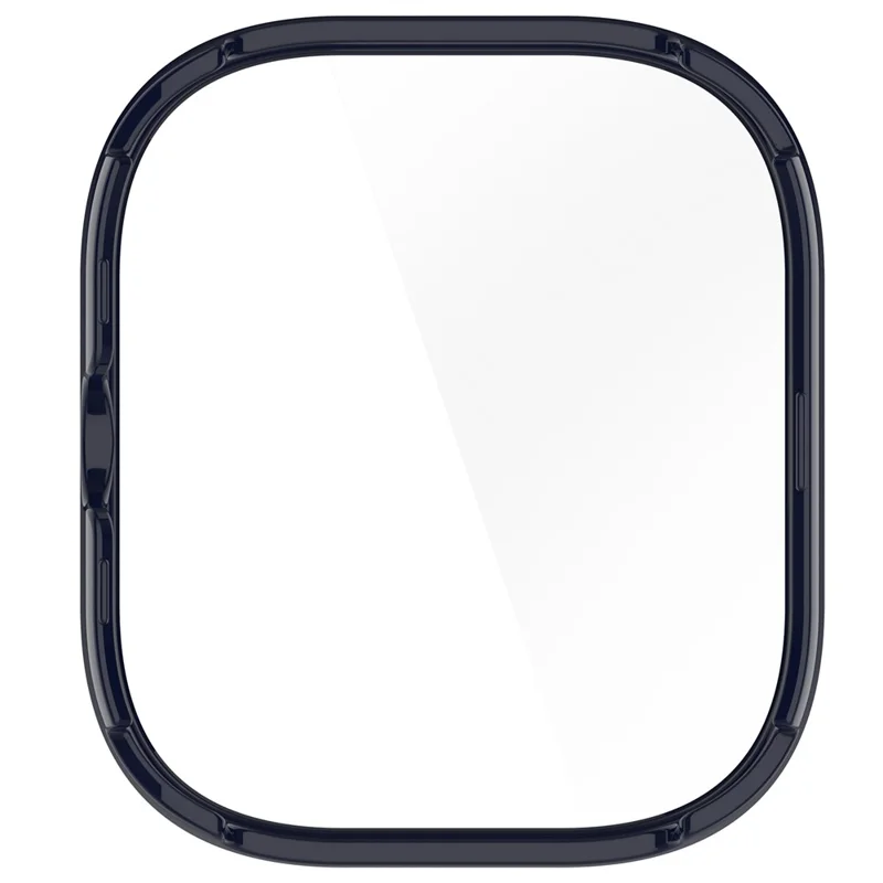 غطاء واقي كامل لساعة شاومي ريدمي ووتش 4، غطاء من البولي كربونات مع واقي شاشة من الزجاج المقسى - أزرق حبرى