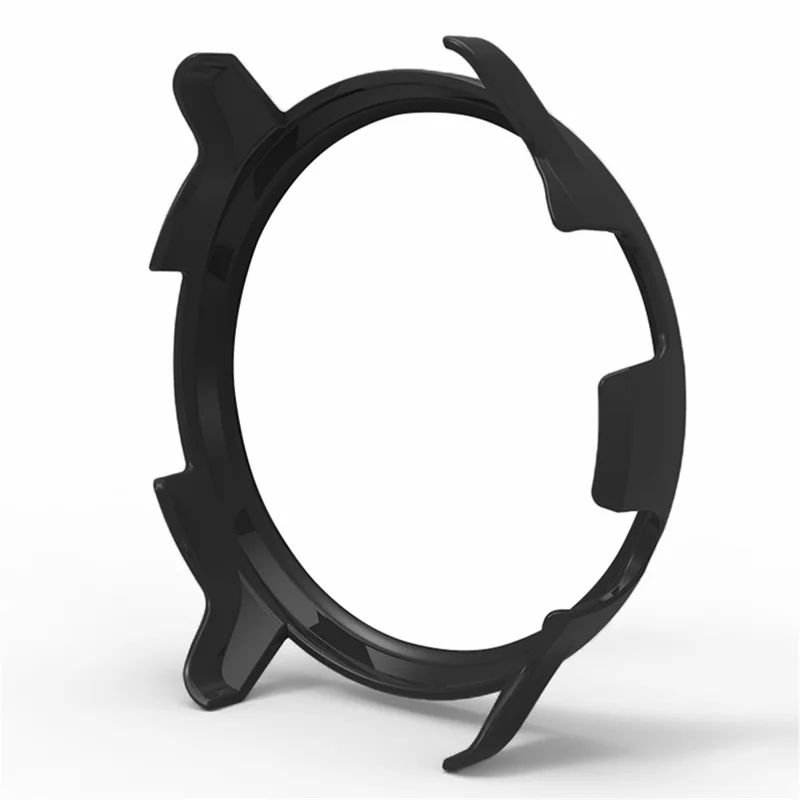 For Mibro Watch Lite2 Watch Protective Frame PC Anti-scratch Half Wrapped Cover - Black