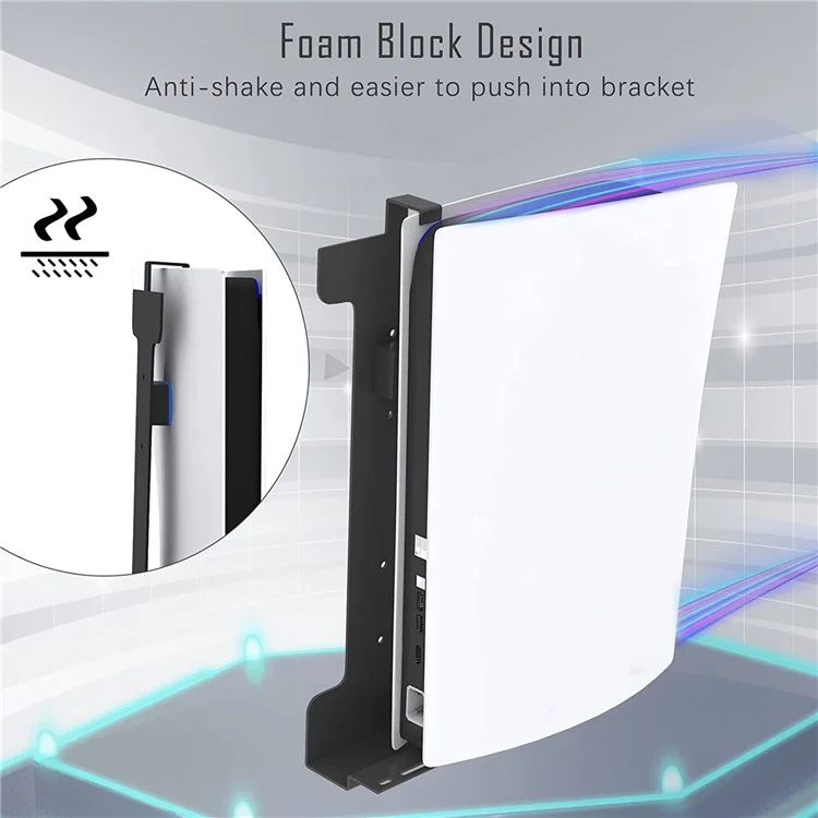 Universal Metal Wall Mount Holder for PS5 Game Console, Controller, Headset Storage Display Stand