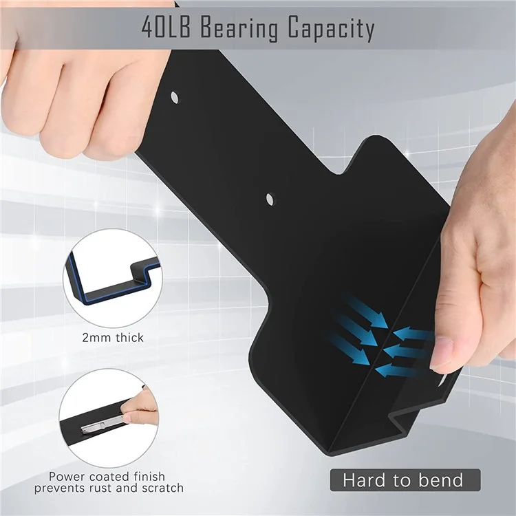 Universal Metal Wall Mount Holder for PS5 Game Console, Controller, Headset Storage Display Stand