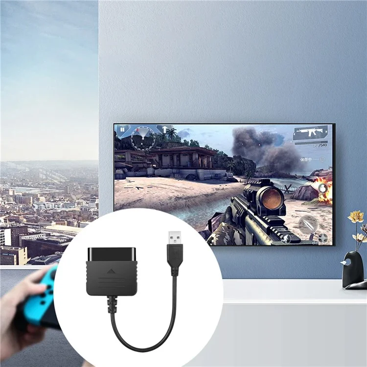 Adaptateur pour manettes de jeu Sony PS1 PS2 vers manettes de jeu USB PC Convertisseur pour PS3