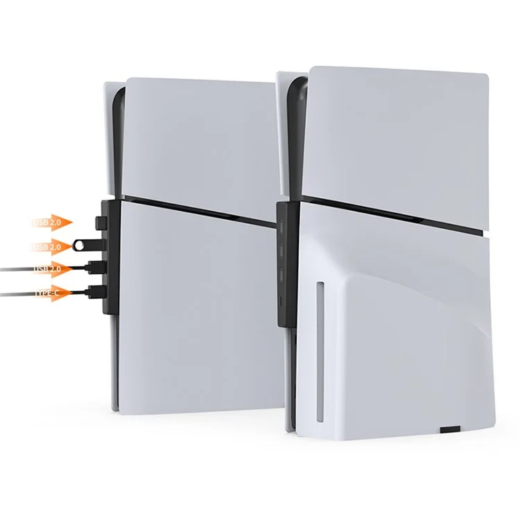 DOBE TP5-3556 Для консоли PS5 Slim Game Console Hub Adapter USB 2.0 Docking Station Splitter