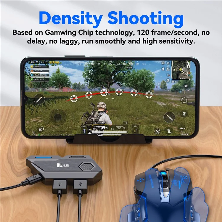 Conversor de Teclado de Mouse de Elite de Mixagem Gamwing Para Jogos Para Celular Android