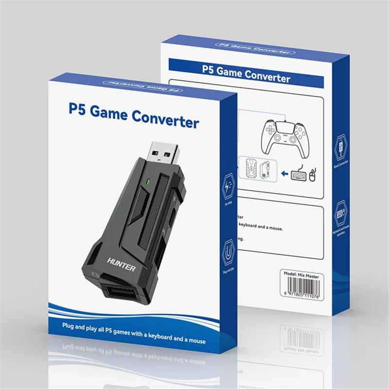 GAMWING Mix Master + Hunter Mouse Keyboard Converter for PlayStation 5