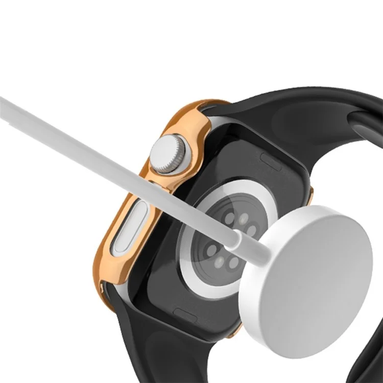 Per Apple Watch Series 6 / 5 / 4 / SE (2022) / SE (2023) / SE 40mm Hollow PC Watch Case Rhinestone Frame - Trasparente