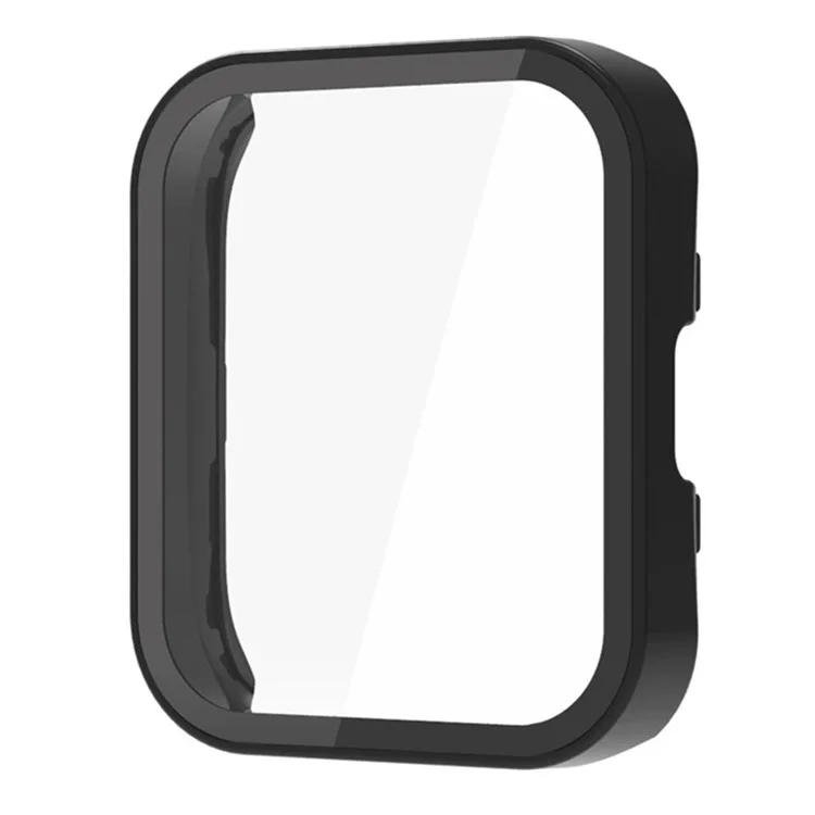 Pour Huami Amazfit Bip 5 Watch Case Anti-scratch Hard PC Protective Cover avec Film en Verre Trempé - Noir